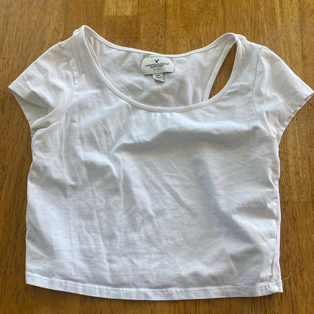 White crop top